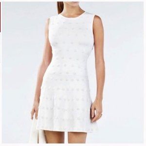 BCBG White polkadot Dress